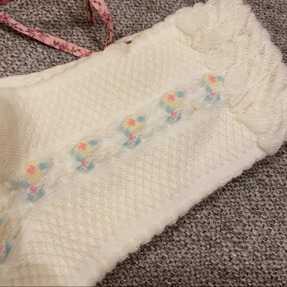 LoveShackFancy White Socks – Floral Details - Picture 2 of 2